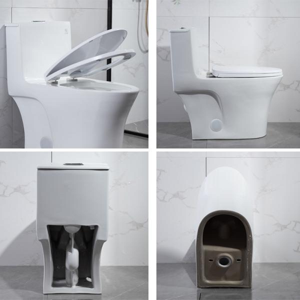 O resplendor duplo redondo de Front One Piece Skirted Toilet prolongou CUPC saião