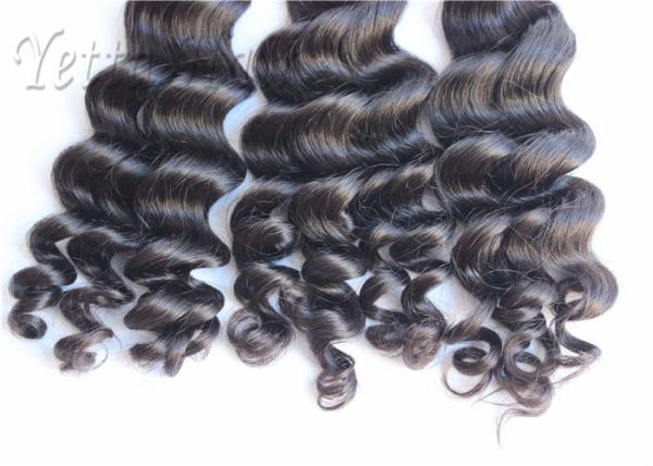 Nenhuma onda fraca Bouncy do Weave peruano principal completo químico do cabelo humano