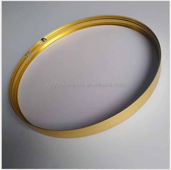 Espessura de alumínio redonda do quadro 6063 1.4mm do espelho da decoração 100CM da parede