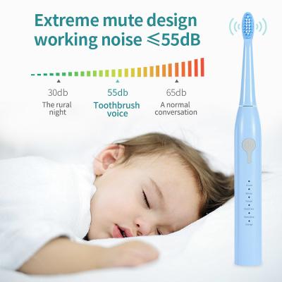 Automatic Power Kids Electric Toothbrush IPX7 Waterproof Blue Color