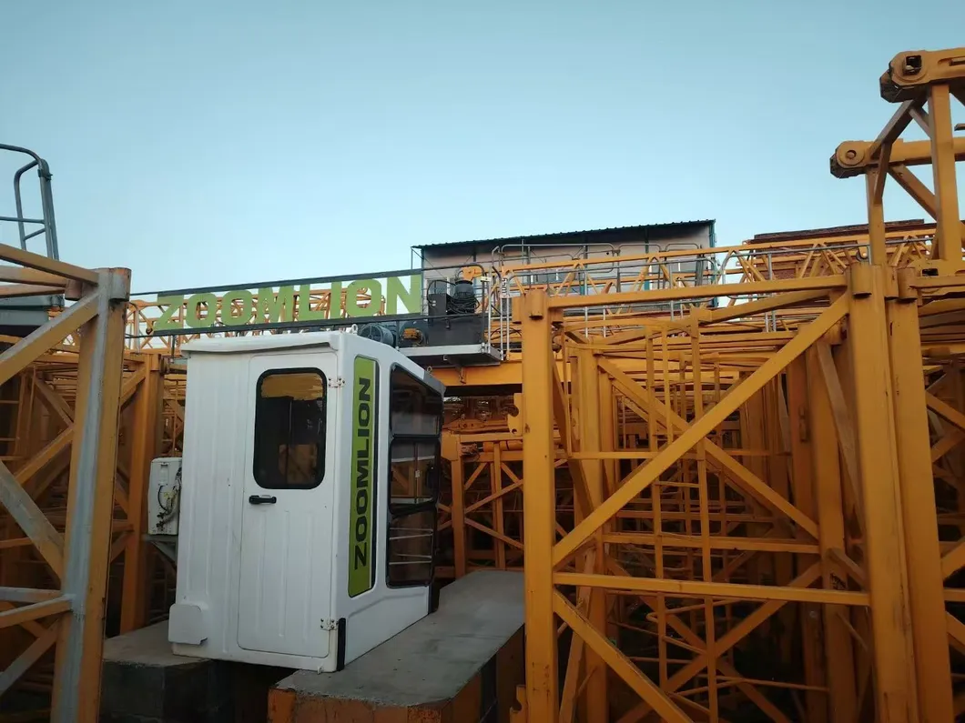 Extraordinary Lifting Zoomlion 6012 Tower Crane for Ports and Logistics