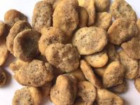 Goût croustillant adapté aux besoins du client fendu sec enduit frit de saveur de fèves de farine de maïs