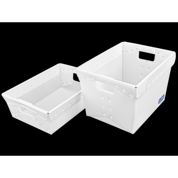 PP Mail Tote – Durable, Lightweight, Stackable Postal Storage Bin for Efficient Mail Sorting, Transport, and Organization