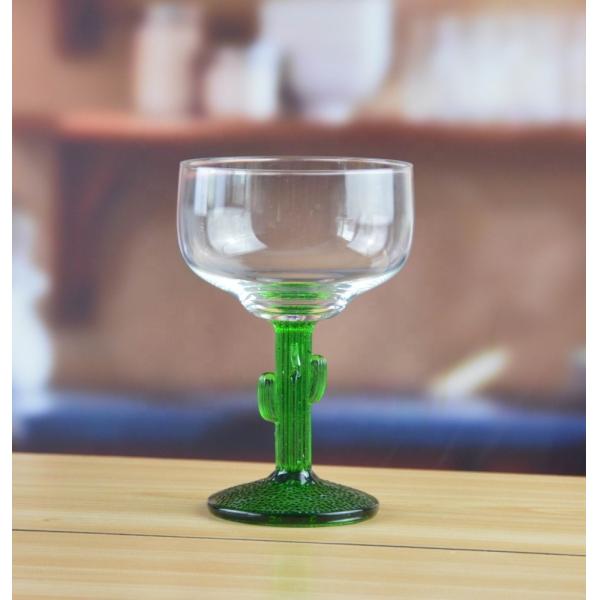 Завод Stemed кактуса Ins вокруг винтажных стекел Мартини