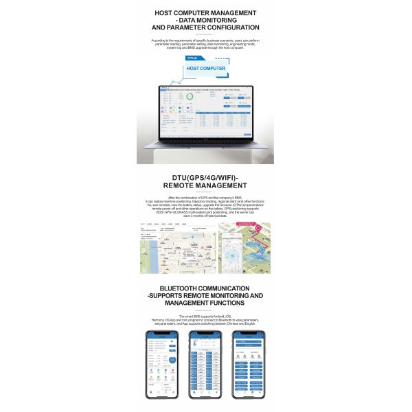 Ternary Battery Management Solution Lithium Ion BMS 12V-100V OEM