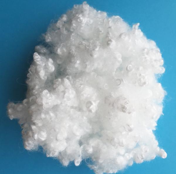 Recycled Hollow Conjugated Siliconized Polyester Fiber HCS 7D / 15D 64mm For Filling