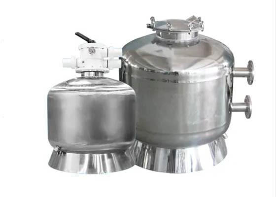Stainless Steel Sand Water Filter , Port Size 2 - 8 Inch Rapid Gravity Sand Filter