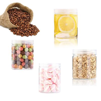 Clear Empty Cosmetic Jars With Lids 4 Oz In Bulk Screw Cap Plastic Jars