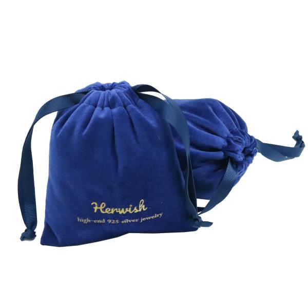 Royal Blue 8x10cm Suede Jewelry Pouch , SGS Organza Drawstring Gift Bags