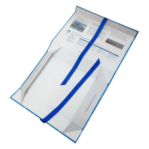 Aprovação de papel de carimbo quente dobrada do material ROSH do teste padrão das caixas de presente luxuosas magnéticas