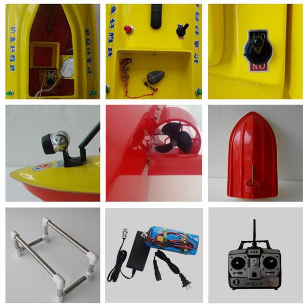 fiberglass fishing boats hulls HYZ-60 RC bait boat for fishing