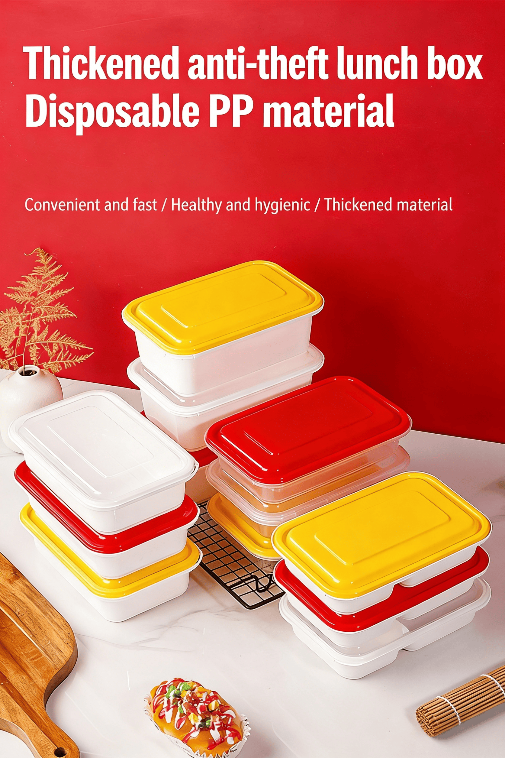rectangular plastic food container with lid   takeaway food container   meal prep food container   food storage container