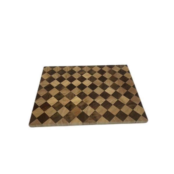 Customized Spliced Sustainable Cutting Board Rubber Wood And Acacia Wood Material
