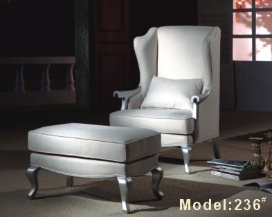Ergonomic Design Hotel Room Sofa Five Star Sofa OEM ODM Service With Stool