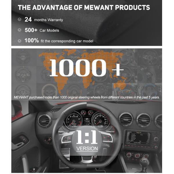 DIY Suede Steering Wheel Cover for Mazda 3 Axela Mazda 6 Atenza Mazda 2 CX-3 CX3 CX-5 CX5