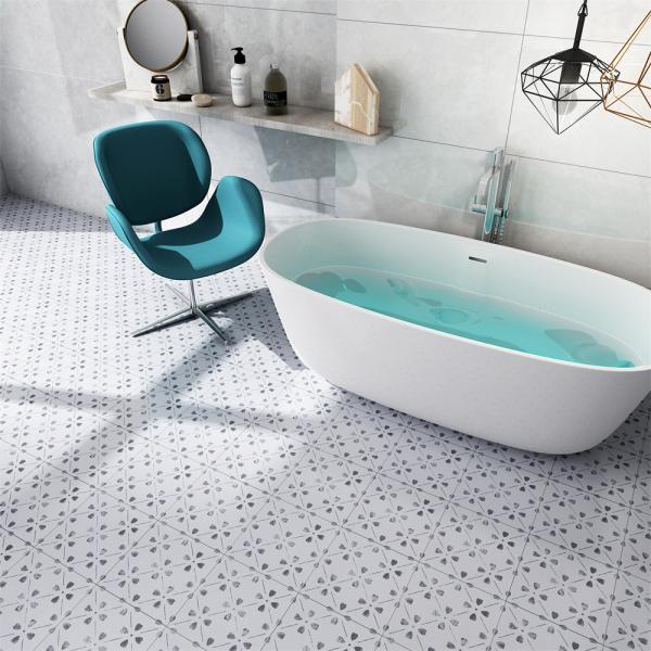 Superbe beige et bleu 20x20cm brique de feu mur intérieur carreaux de fleurs pour le balcon et la chambre à coucher 4 styles