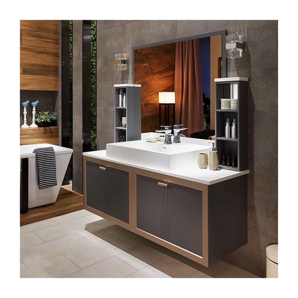 Шкафы Bathroom 550MM современные со стеной приведенной таза зеркала керамической установили тщеты