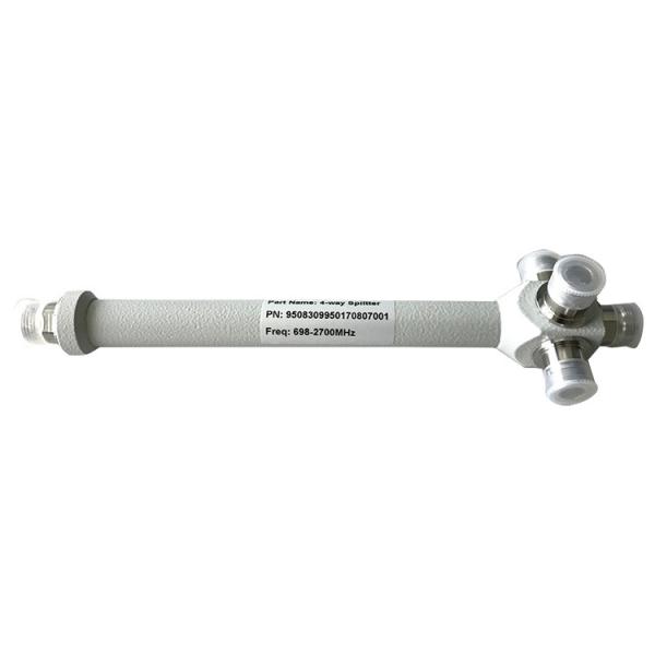 698-2700mhz Grey Round N Female  4 Way RF Power Divider Splitter