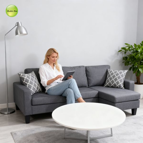 Contemporary Oversized Microfiber Sectional Couch Fabric Lounge Custom