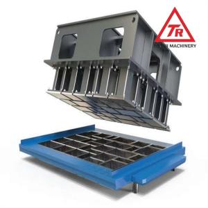 16Mn Steel Interlocking Concrete Molds Linear Cutting Customized With Surface