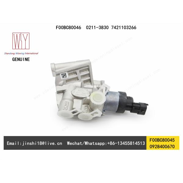 BOSCH GENUINE AND BRAND NEW DIESEL FUEL PRESSURE REGULATOR 0928400670, F00BC80045, F00BC80046, 0211-3830, 7421103266