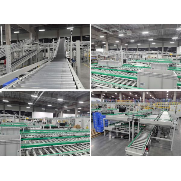 Carton Box Conveyor Sorting System Flexible Gravity Roller Conveyor System Logistics Sorting Warehouse Storage Rack