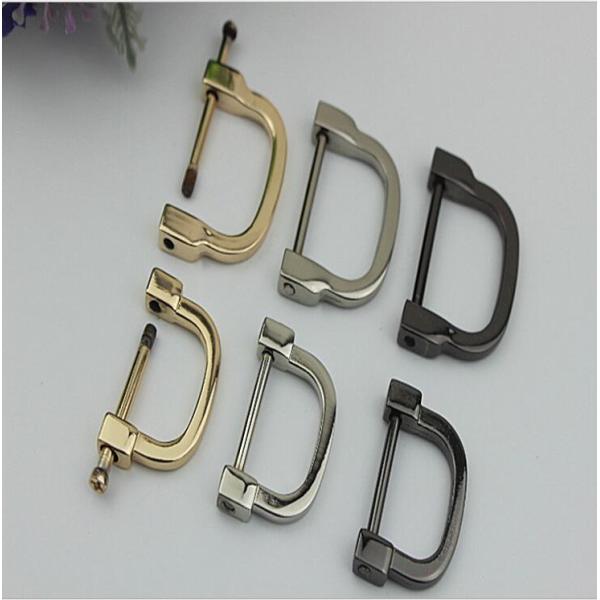 Customized light gold metal d ring,25mm d ring buckles for bag