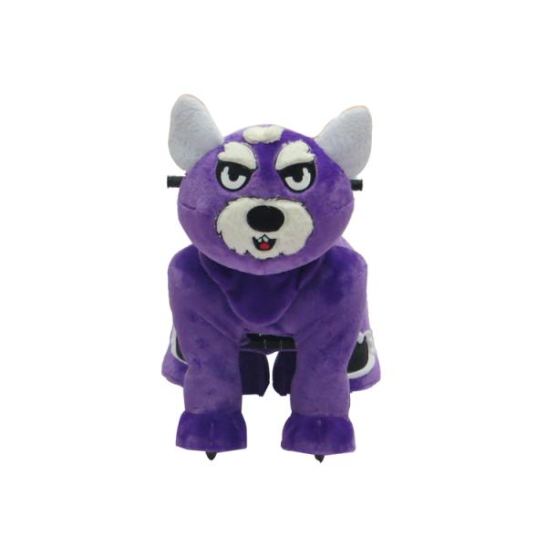 Medium plush electric toy car / small animal plush car / simulation animal car