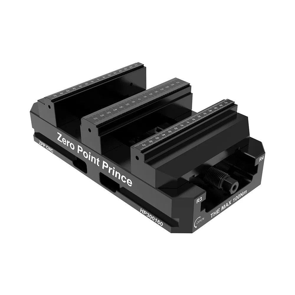 Dual Station Quick Release Self Centering for 3 Axis Milling Vise