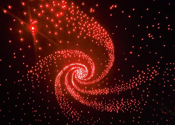 Luz de teto estrelado do céu da luz popular luxuoso da fibra ótica da estrela do céu para a decoração