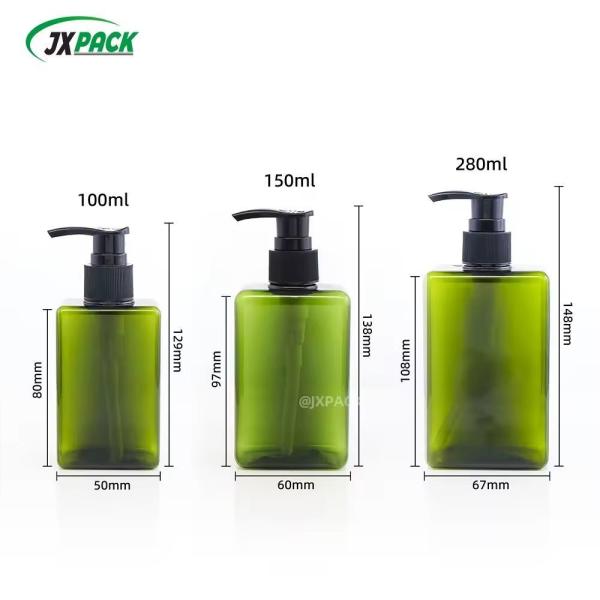 PET Transparent Shampoo Bottles / Travel Shampoo Bottles 100ml For Facial Cleanser
