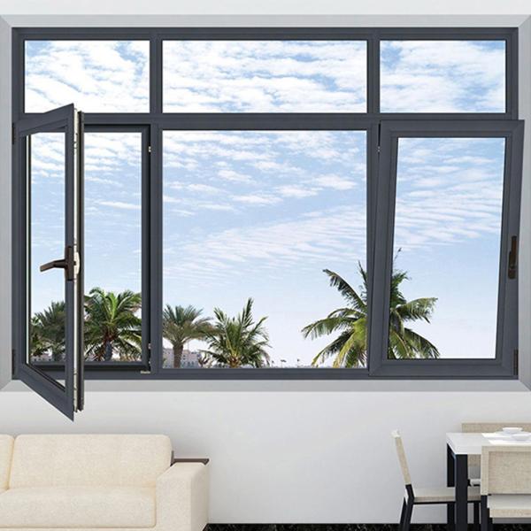 Apartment Tilt And Turn Sash Windows , Blackwood Aluminium Glazed Windows