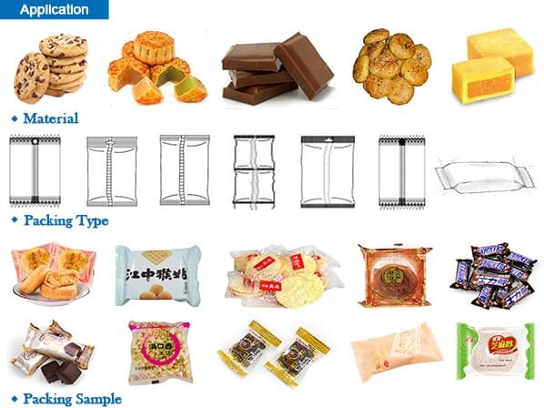 Печенья Mooncake машины упаковки подачи подушки упаковка материала оптового незаконная
