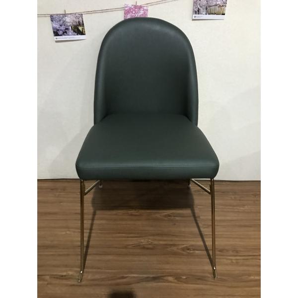 Hotel Restaurant 47cm Faux Leather Upholstered Dining Chairs