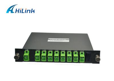 Baixo módulo do entalhe SC/APC CWDM Mux Demux dos filtros 8CH LGX da fibra da perda de inserção