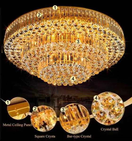 JYLIGHTING Large Custom Gold Luxury Ceiling Hanging Lamp Chandeliers K9 Crystal Chandeliers European Style in Hotel Villa Lobby