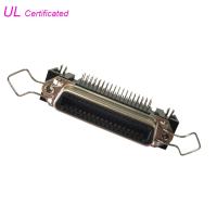 connecteurs femelles à angle droit de récipient de carte PCB de 14 24 36 50 Pin Centronic avec l'agrafe de caution et la serrure de conseil