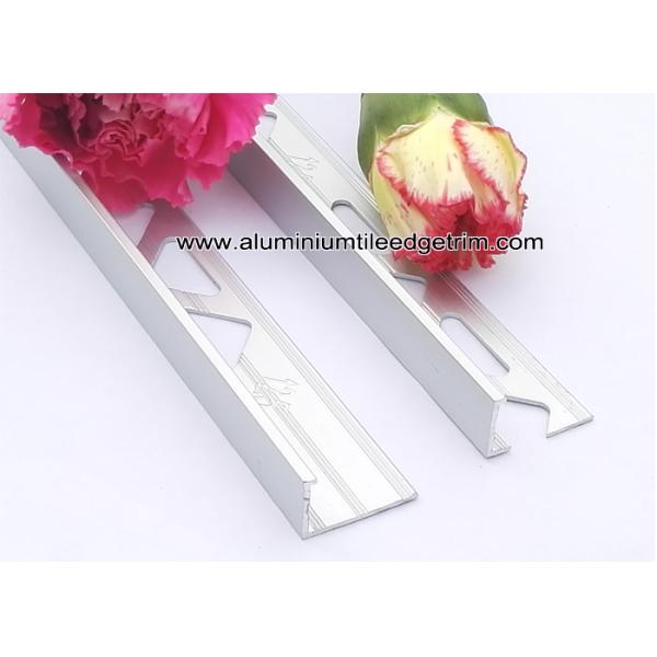 Matt Silver / Natural Aluminium L Shaped Angle Trim / Tile Trim 12mm x 3m