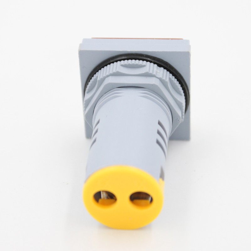 Mini Panel 230V Single Phase Square Digital Ammeter LED Indicator Light IP53 0.5 Accuracy 500V AC/DC Voltage Measurement ABS