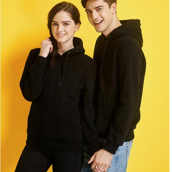 Custom Sports Unisex Plain Hoodies Pullover Blank Streetwear White Blue