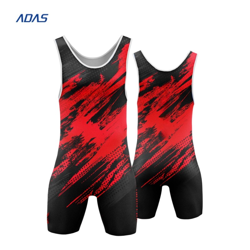 Custom Design Powerlifting Singlet Mens Weight Lifting Uniform Seamless Stitching Wrestling Singlet Spandex Polyester Sublimated
