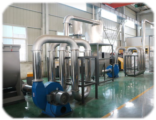 Отходы из пластмасс PE PP мешки Фильмы Рециклинговая стиральная линия