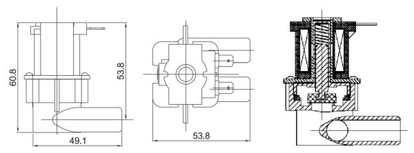 Válvula de solenoide plástica do distribuidor da água do sistema 24volt do Ro para o gás de ar da água