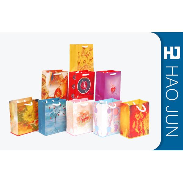 Recycled Cardboard Shopping Bags With Handle , Kraft / Coating Paper