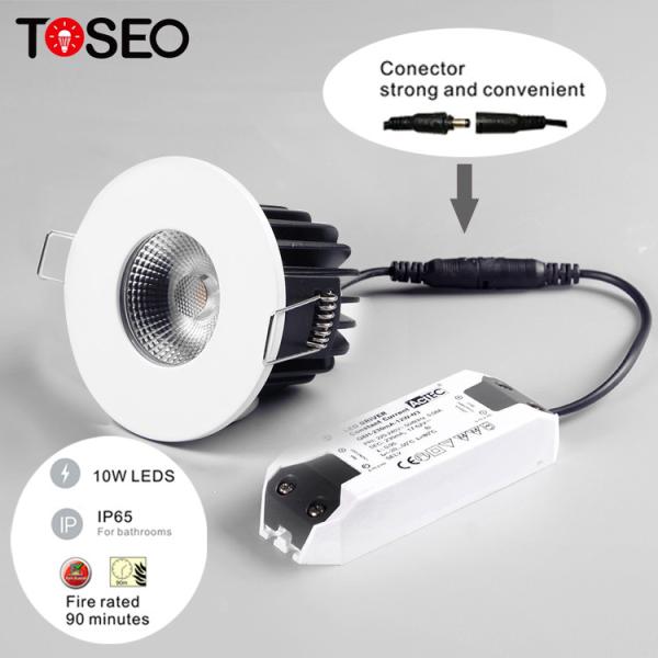 IP65 C.A. avaliada fogo Recessed branca fresca 220V da wattagem do diodo emissor de luz Downlights 10 para o banheiro