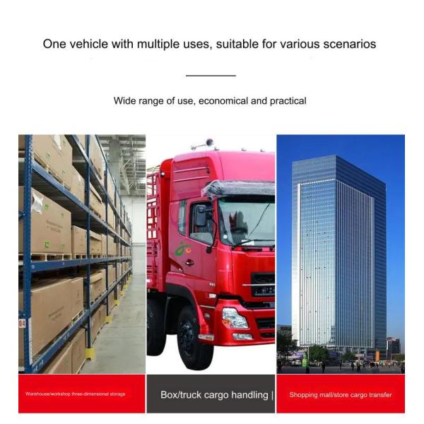 1.5 Ton Small Electric Forklift With Emergency Stop Button 2.5m Turning Radius 3-6m Lift Height