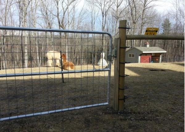 Galvanized Metal livestock Farm Gate / Steel Sheet Farm Field Gates For Australia
