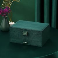 Handmade Velvet Wooden Jewelry Box Organizer For Necklace Earring Ring Bracelet