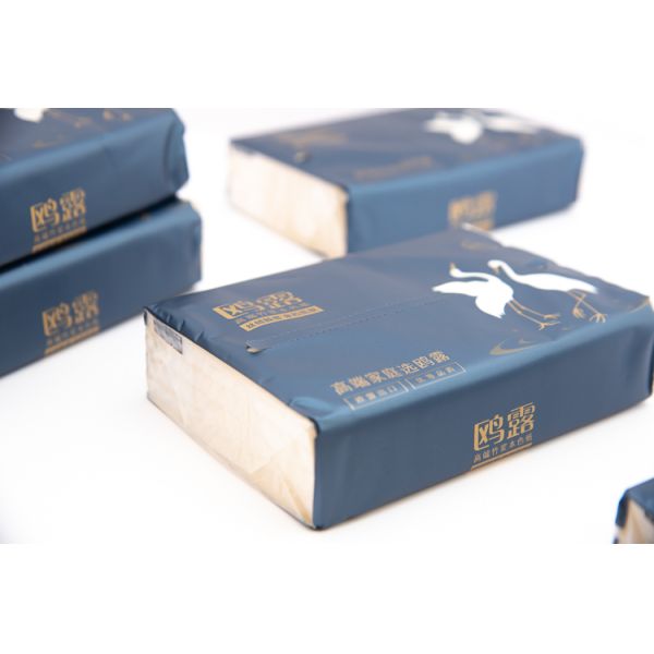 OULU Paper 3 Ply Soft Pack Bamboo Fiber Facial Tissue Paper 270 Sheets