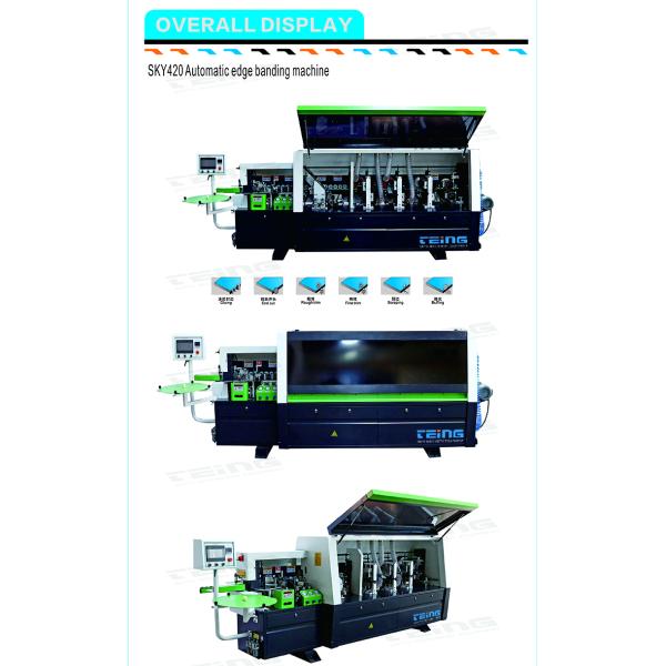 8.5kW Power Automatic Edge Bander with Double Trimming and Electric Lifting Mode SKY420